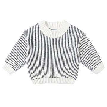 Quincy Mae Ocean Relaxed Knit Sweater