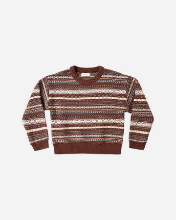 Rylee & Cru Aspen Sweater Mulberry Multi-Stripe