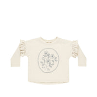 Rylee + Cru Ruﬄe Long Sleeve Tee Wildﬂower