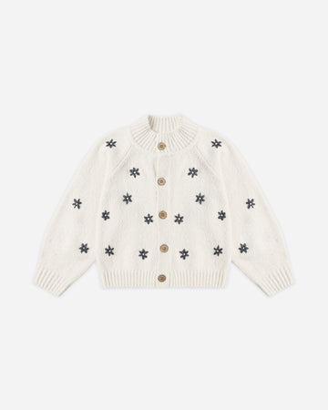 Rylee & Cru Tulip Cardigan Midnight Daisy - Natural