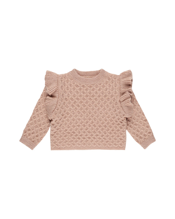 Rylee + Cru La Reina Sweater Rose