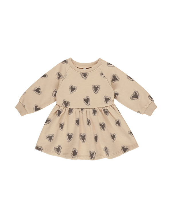 Rylee + Cru Raglan Dress Hearts