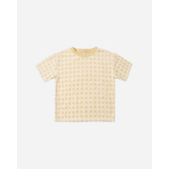 Rylee & Cru Relaxed Tee Butterscotch Grid