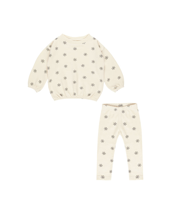 Rylee + Cru Spongey Knit Set Blossom