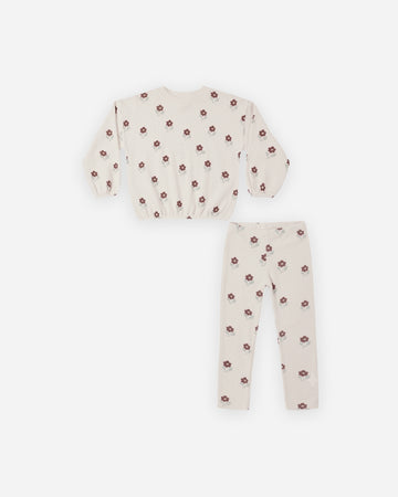 Rylee & Cru Spongey Knit Set Petal Daisy