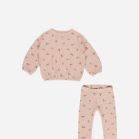 Rylee + Cru Spongey Knit Set Blossom