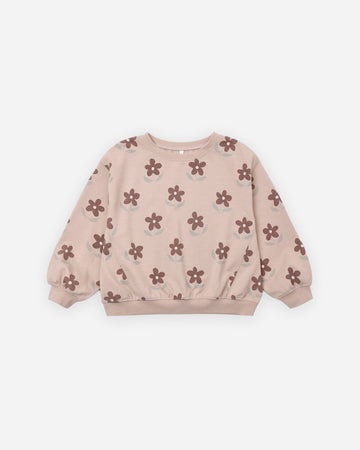 Rylee & Cru Oversized Sweatshirt Daisy - Rosewood