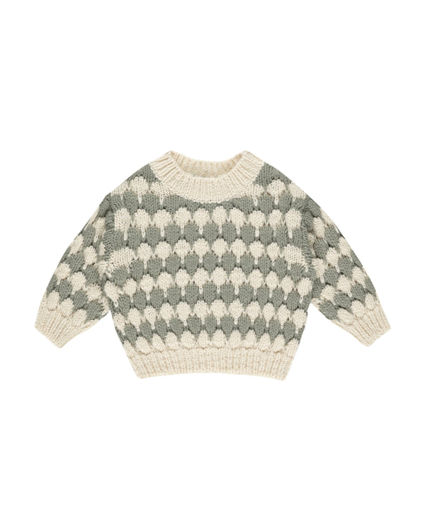 Rylee + Cru Bubble Knit Sweater Laurel Stripe