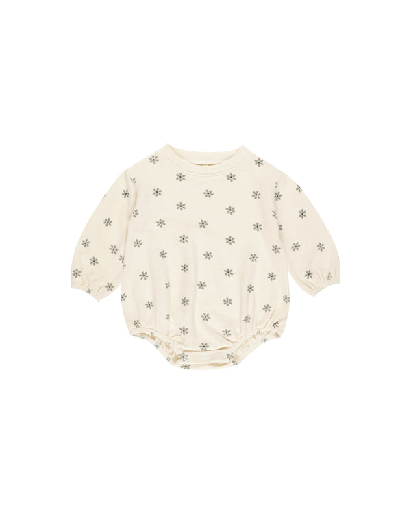 Rylee + Cru Spongey Knit Romper Blossom