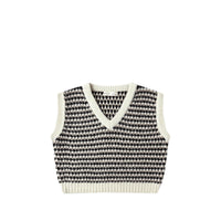 Rylee + Cru Black Speckle Sweater Vest