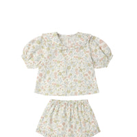 Rylee + Cru Delilah Pajama Set - Citron Bloom