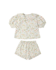 Rylee + Cru Delilah Pajama Set - Citron Bloom