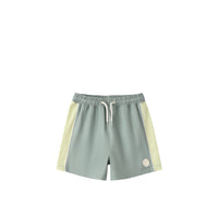 Rylee + Cru Paneled Boardshort - Sea Green