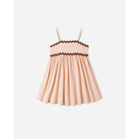 Rylee & Cru Ric Rac Dress Blush