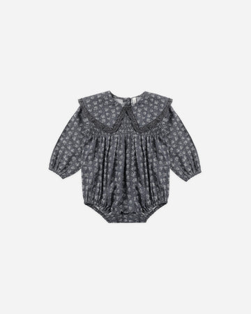 Rylee & Cru Fern Romper Heart Ditsy - Midnight