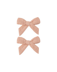 Rylee + Cru Bows, Set Of 2 - Melon