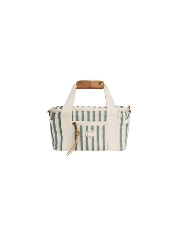 Rylee & Cru Aqua Stripe Cooler Bag