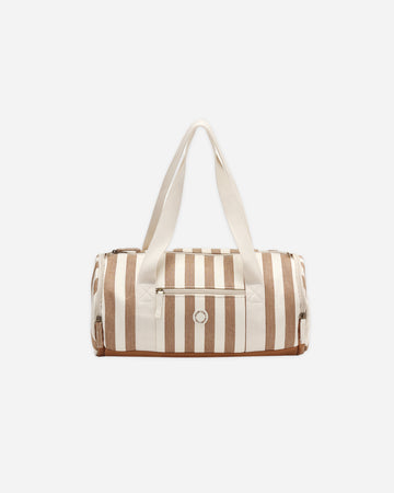 Rylee & Cru Duffle Bag Fawn Pinstripe