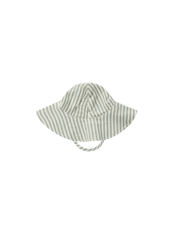 Rylee & Cru Aqua Stripe ﬂoppy Swim Hat