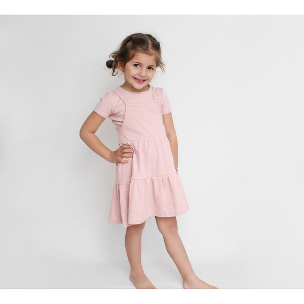 Anecdote Pink Ribbed Tiered Jumper (RR2450)