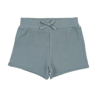 Analogie By Lil Legs Ribbed Track Shorts Ocean