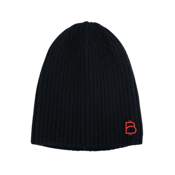 Bandeau Black with Red Logo Winter Hat (FINAL SALE)