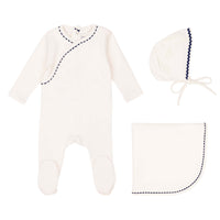 Mini Label Classic Ric Rac Set-Blue  on White