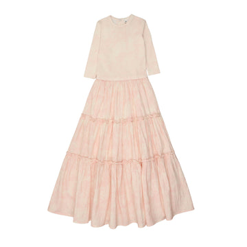 Bonjoy Light Pink Toile 3/4 Sleeve Robe- Size up one size