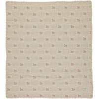 Bebe Organic Shell Pink Horse Patchwork Rocking Horse Blanket