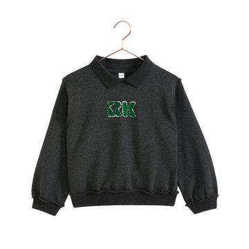 Retro Kid Rowan Collar Sweatshirt (Unisex) - Gray