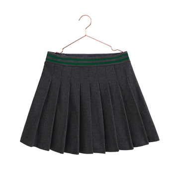 Retro Kid Rowan Pleated Sweat Skirt - Gray