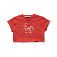 Sproet & Sprout Boxy T-shirt swan - Fiesta 2136