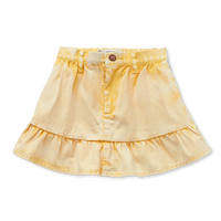 Sproet & Sprout Denim peplum skirt - Pastel yellow 2208