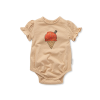 Sproet & Sprout Romper balloon sleeve sand - Sand 2297