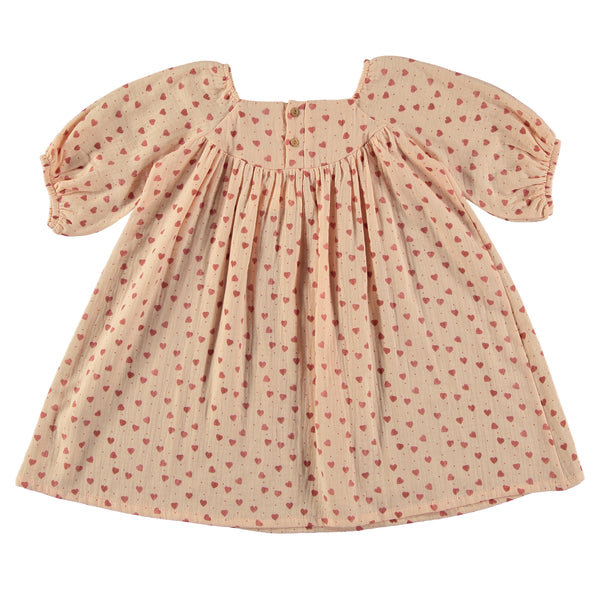 Tocoto Vintage Pink Short Heart Print Dress