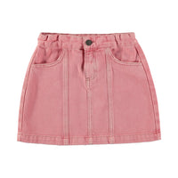 Tocoto Vintage Pink Denim Color Long/Midi Skirt