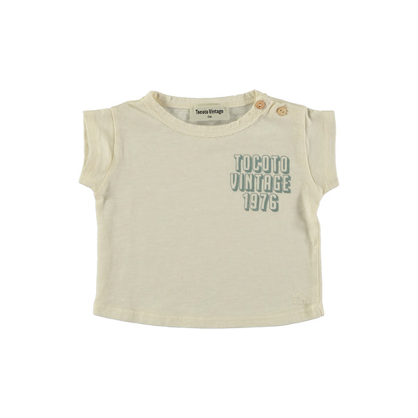 Tocoto Vintage Off White Tocoto Vintage 1976 Baby T-Shirt