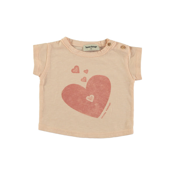 Tocoto Vintage Pink Baby Hearts T-Shirt