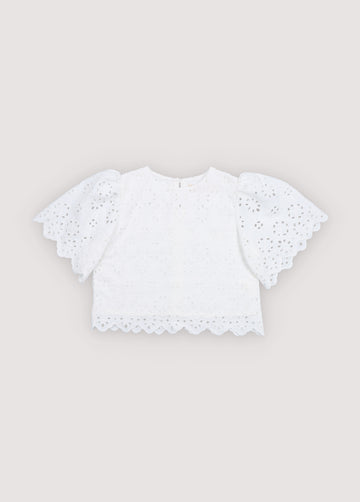 The New Society - Sakura Blouse Pure Cloud