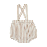 Analogie By Lil Legs Suspender Bubble Bloomer Taupe Stripe