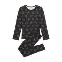 Zeebra Kids Ink Scattered Zeebra Pajamas