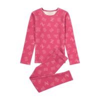 Zeebra Kids Raspberry Scattered Zeebra Pajamas