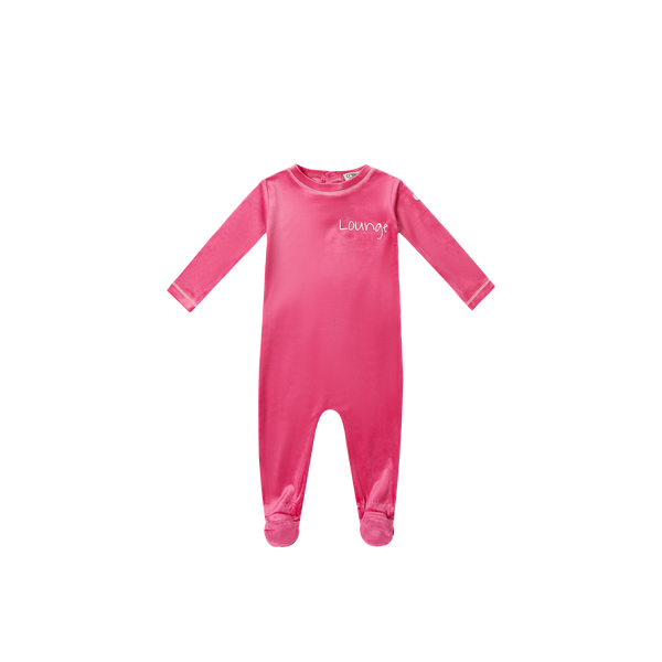 Crew Lounge Pink Velour Romper