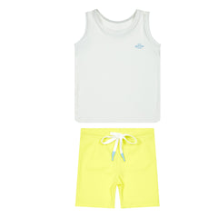 Crew Kids Yellow Pier 13 Boy Swim Tank Set