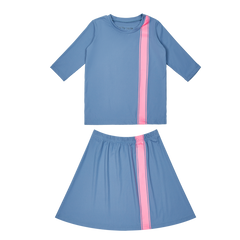 Crew Kids Blue Sport Stripe Swim Set