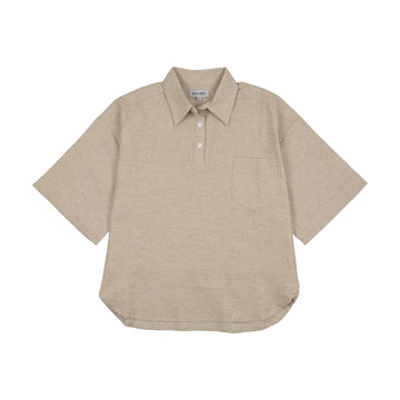 Kin And Kin Oversized Shirt - Beige
