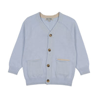 Kin And Kin V-Neck Cardigan - Light Blue
