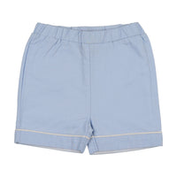 Kin And Kin Boy'S Shabbos Shorts - Light Blue / White Piping