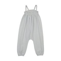 Kin And Kin Baby Romper - Blue Gingham