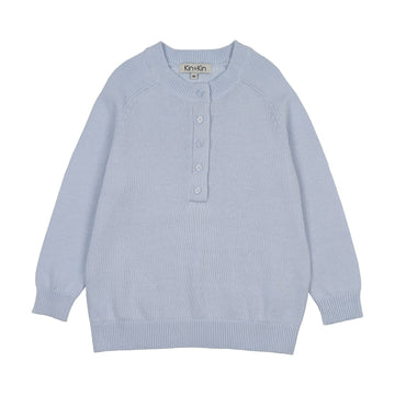 Kin And Kin Raglan Sleeve Sweater - Light Blue